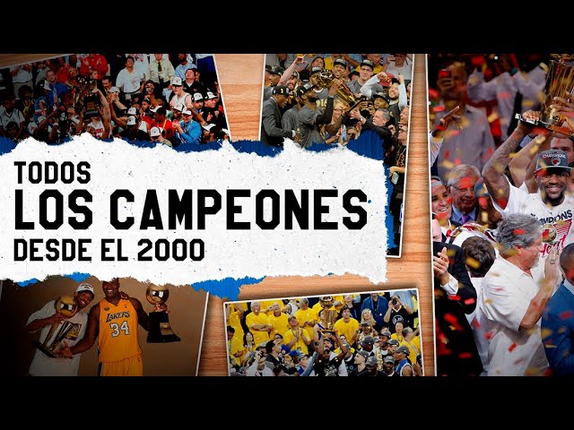Los campeones de la NBA a lo largo de la historia