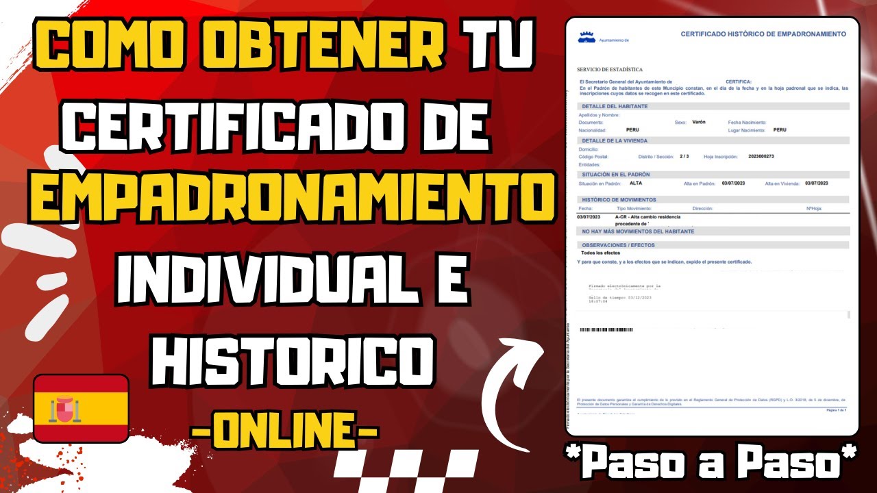 Cómo obtener el historial de empadronamiento en Madrid