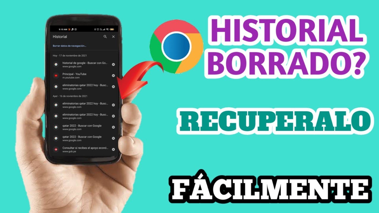 Cómo ver el historial borrado de Google