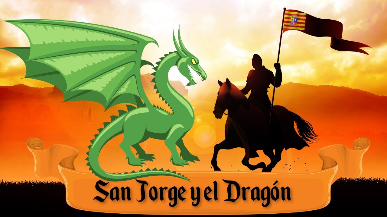 La historia de San Jordi: el valiente caballero y el dragón